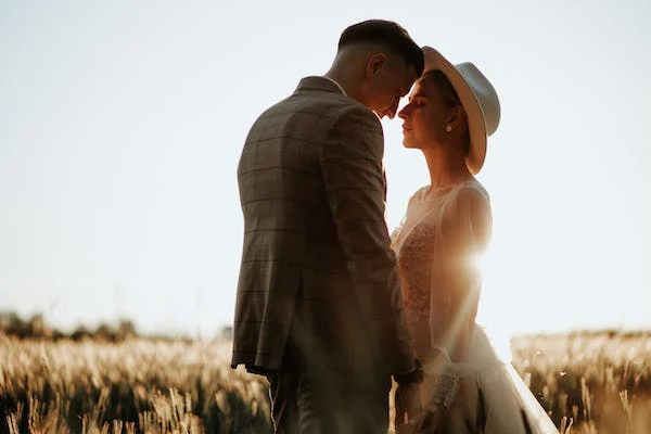 Young couple who are in an embrace