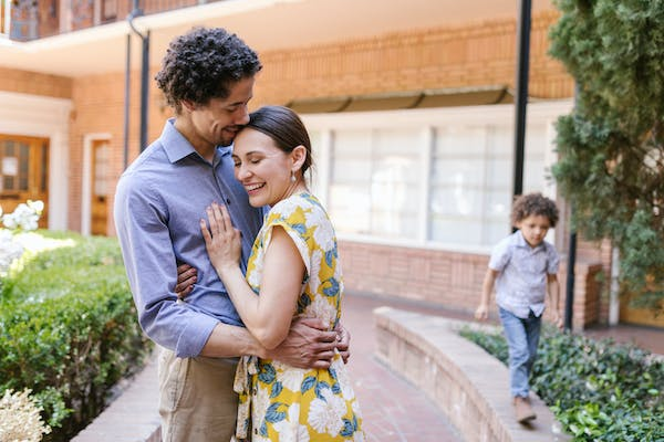 People embracing happiness and letting go of self-doubt